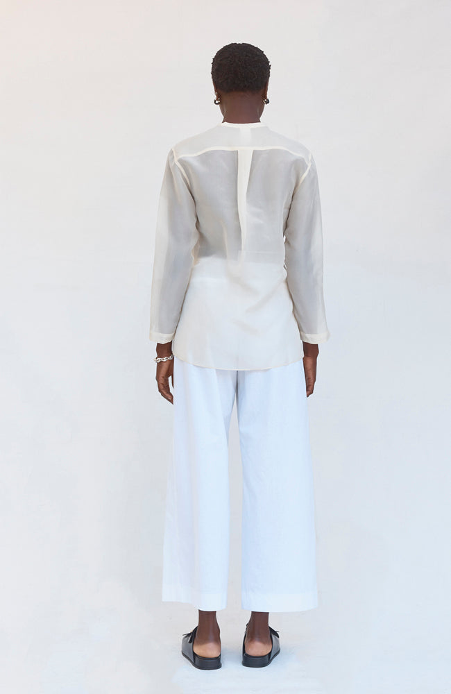 Maeve Shirt - White Organza