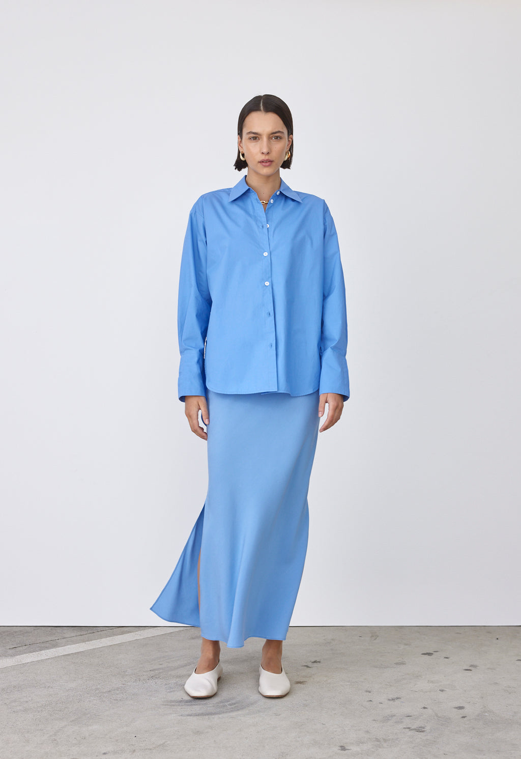 Daphne Shirt - Cornflower Blue