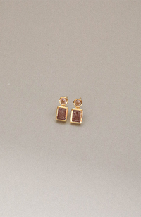 Clover Earring - Strawberry Quartz