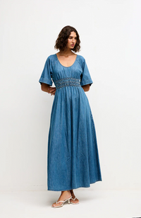 Poet Dress  - Denim