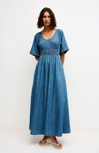 Poet Dress  - Denim