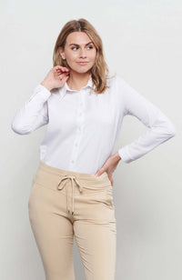 Olivia Travel Shirt - White