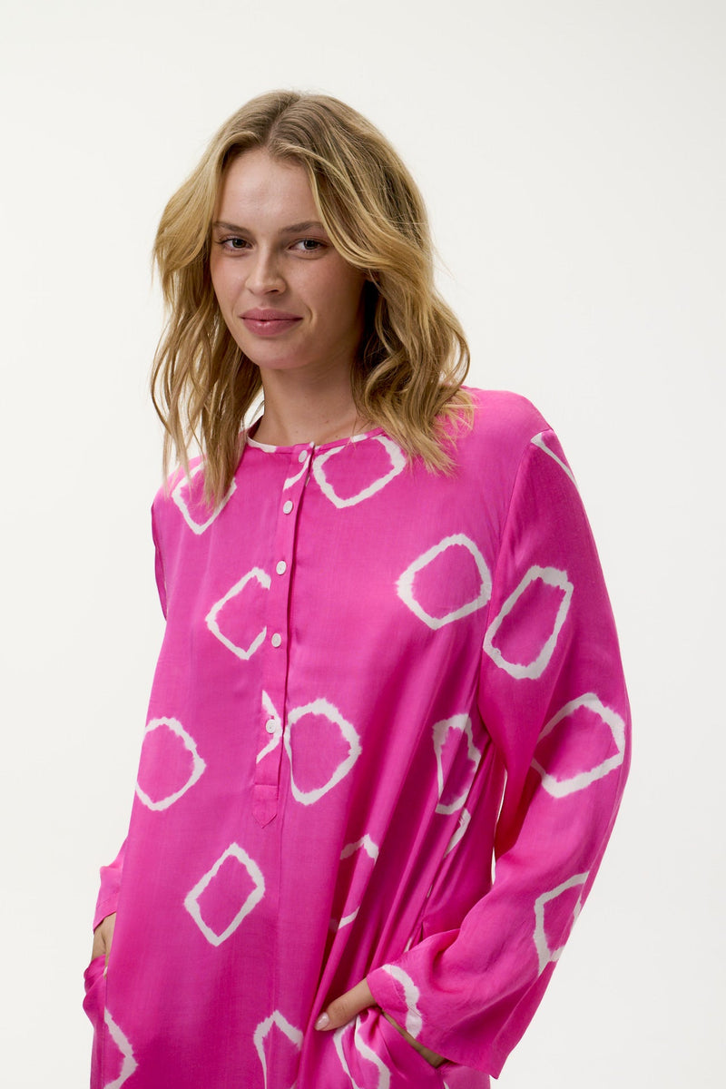 Llew Maxi -Atlas-Cupro-Hot Pink