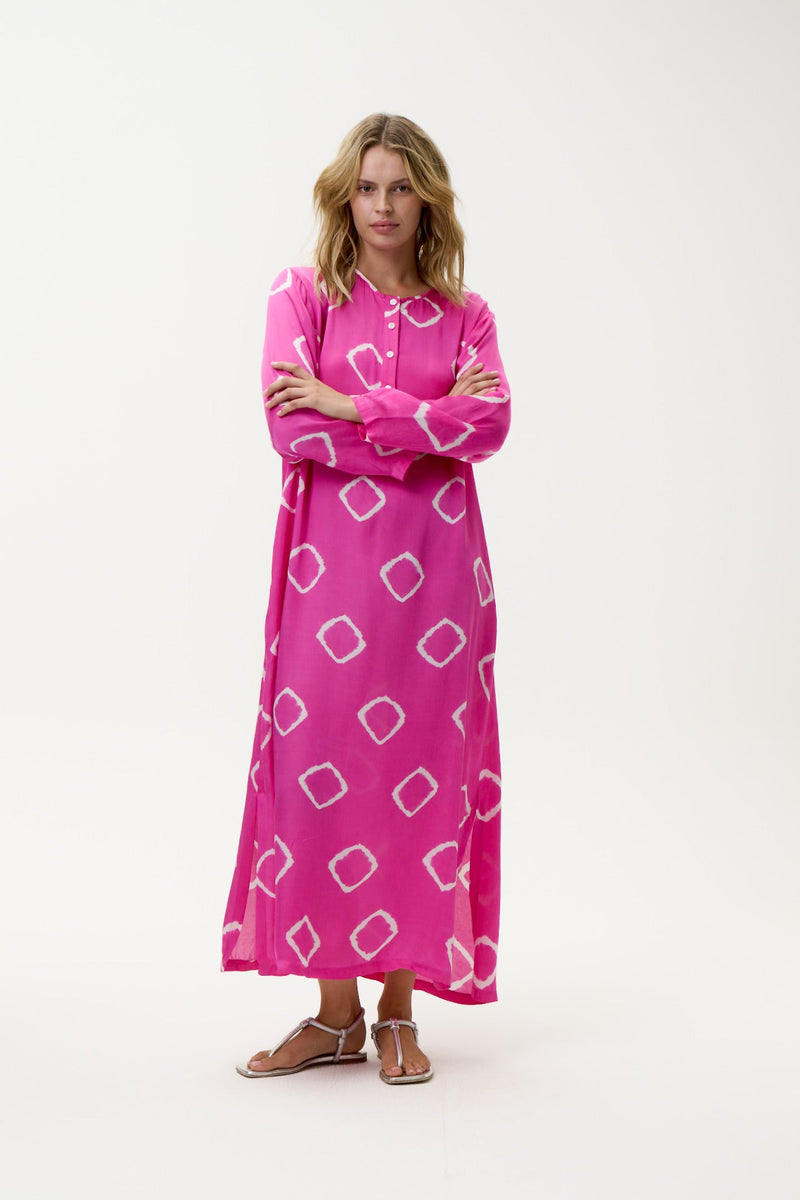 Llew Maxi -Atlas-Cupro-Hot Pink
