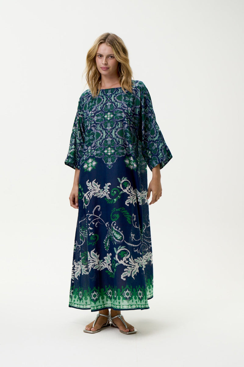Jackie Dress-Isola Sushi-Navy-Green