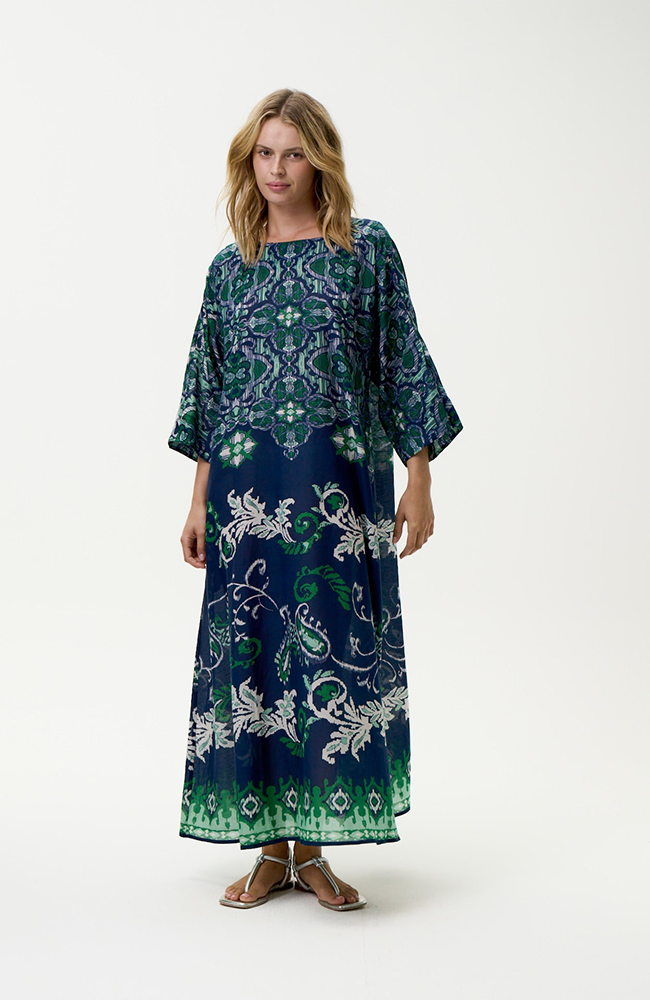 Jackie Dress-Isola Sushi-Navy-Green