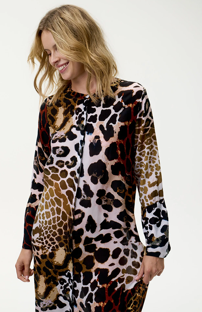 India Dress-Lipari/Viscose - Leopard