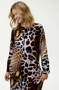 India Dress-Lipari/Viscose - Leopard