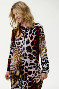 India Dress-Lipari/Viscose - Leopard