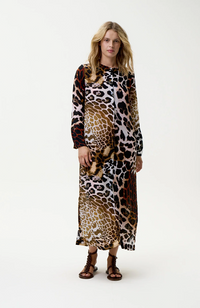India Dress-Lipari/Viscose - Leopard