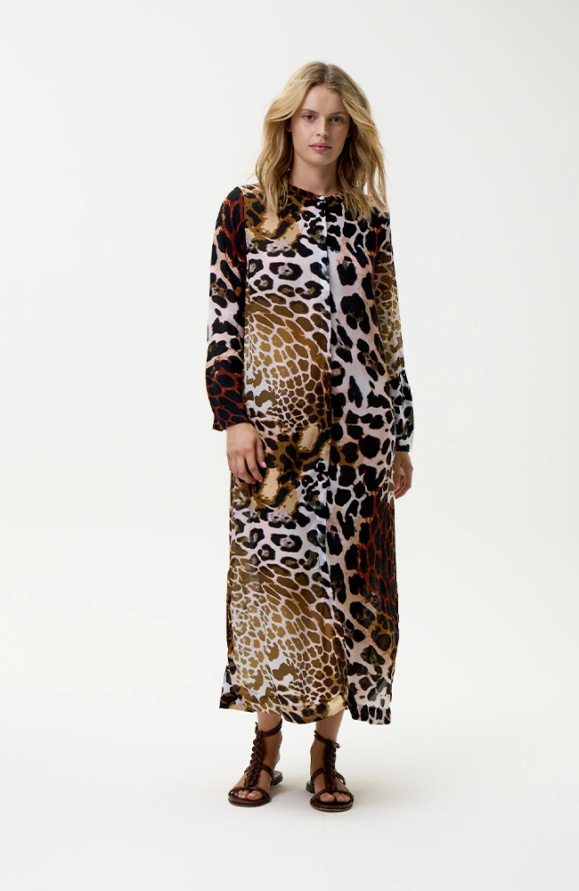 India Dress-Lipari/Viscose - Leopard