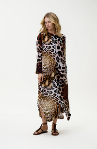 India Dress-Lipari/Viscose - Leopard