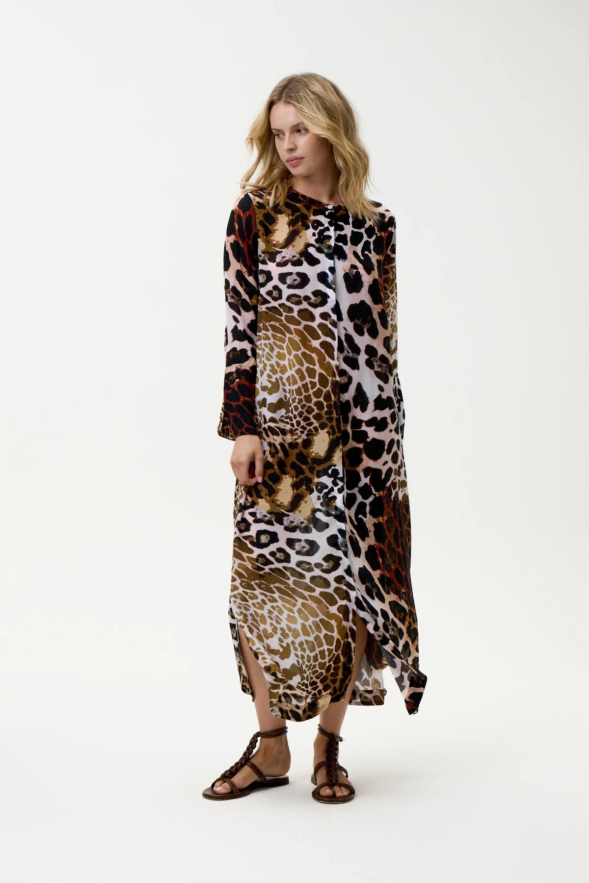 India Dress-Lipari/Viscose - Leopard