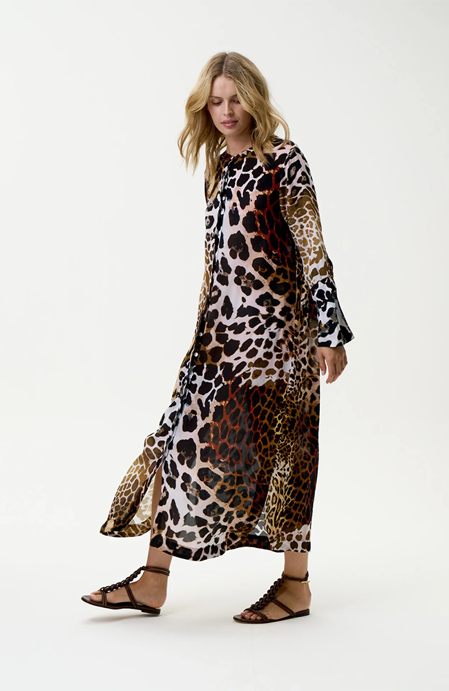 India Dress-Lipari/Viscose - Leopard