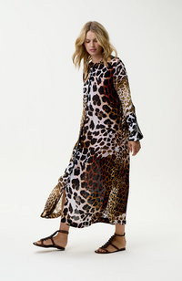 India Dress-Lipari/Viscose - Leopard