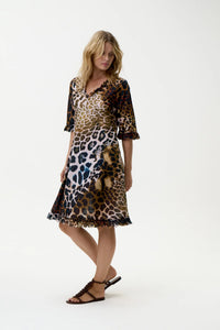 Middy Indi Dress-Lipari/Cotton - Leopard