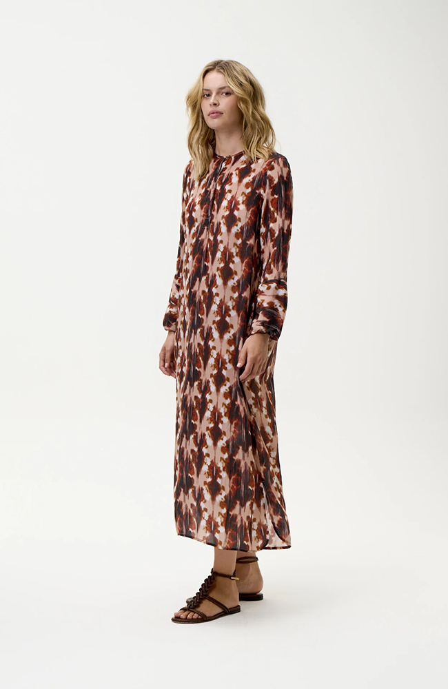 Long Genie Dress-MaIIorca/Viscose - Mocha