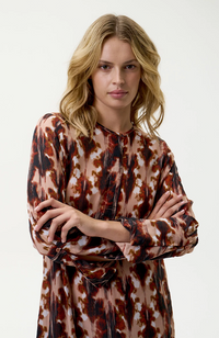 Long Genie Dress-MaIIorca/Viscose - Mocha