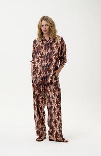 Claudia Shirt-MaIlorca/Sushi Voile - Mocha