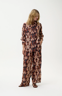 Claudia Shirt-MaIlorca/Sushi Voile - Mocha