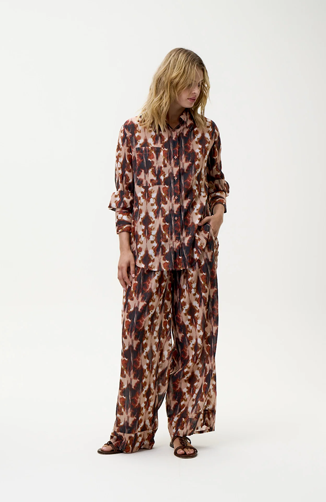 Claudia Shirt-MaIlorca/Sushi Voile - Mocha