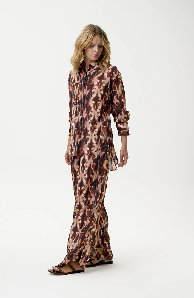 Claudia Shirt-MaIlorca/Sushi Voile - Mocha