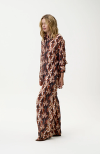 Claudia Shirt-MaIlorca/Sushi Voile - Mocha