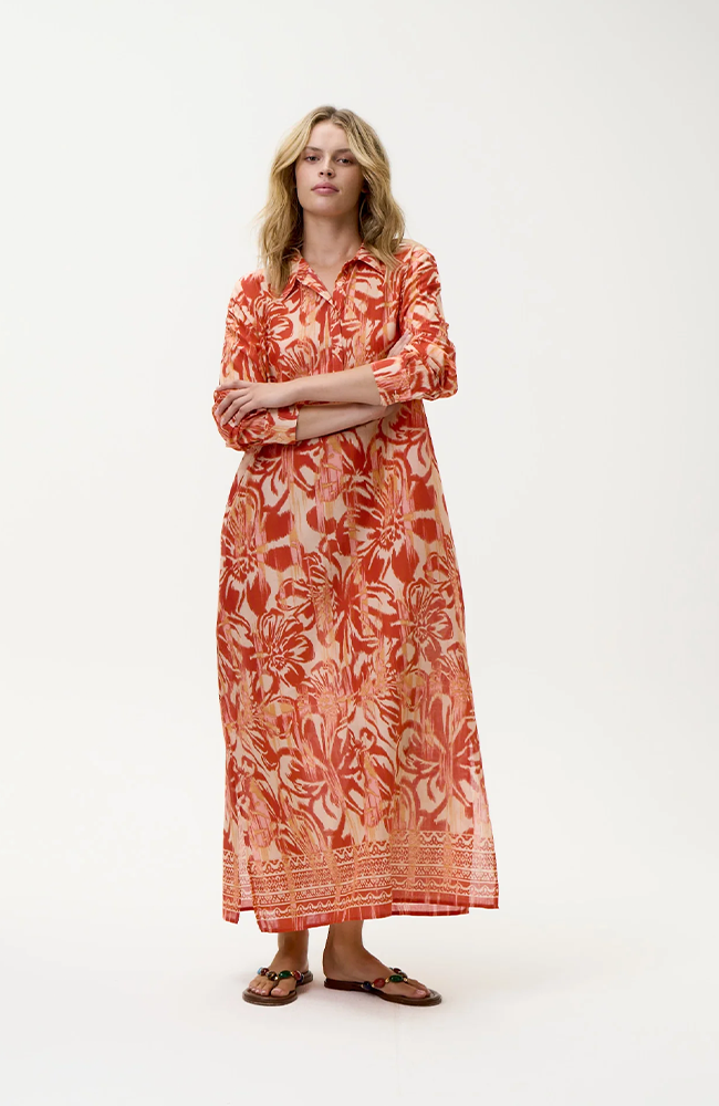 Long Gilli Dress-Procida/Cotton - Fiesta