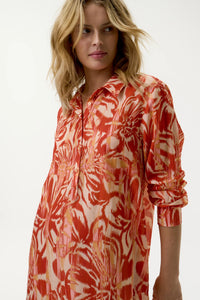 Long Gilli Dress-Procida/Cotton - Fiesta