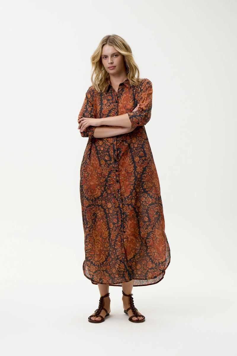 Daisy Dress-Salina/Cotton - Topaz