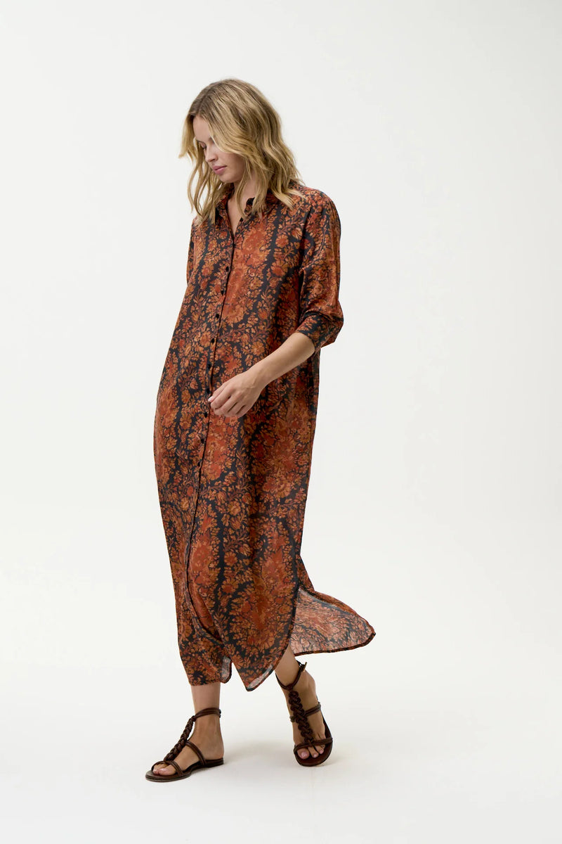 Daisy Dress-Salina/Cotton - Topaz