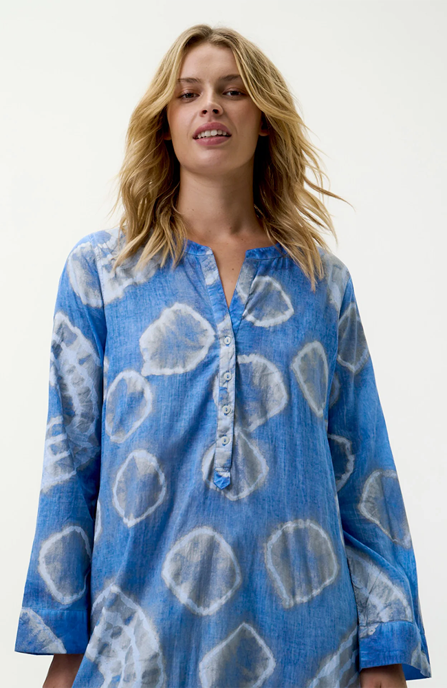 Bazaar-Moroccan Foil/Cotton - Blue