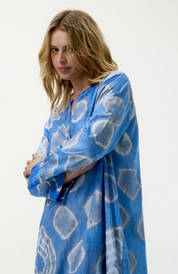 Bazaar-Moroccan Foil/Cotton - Blue