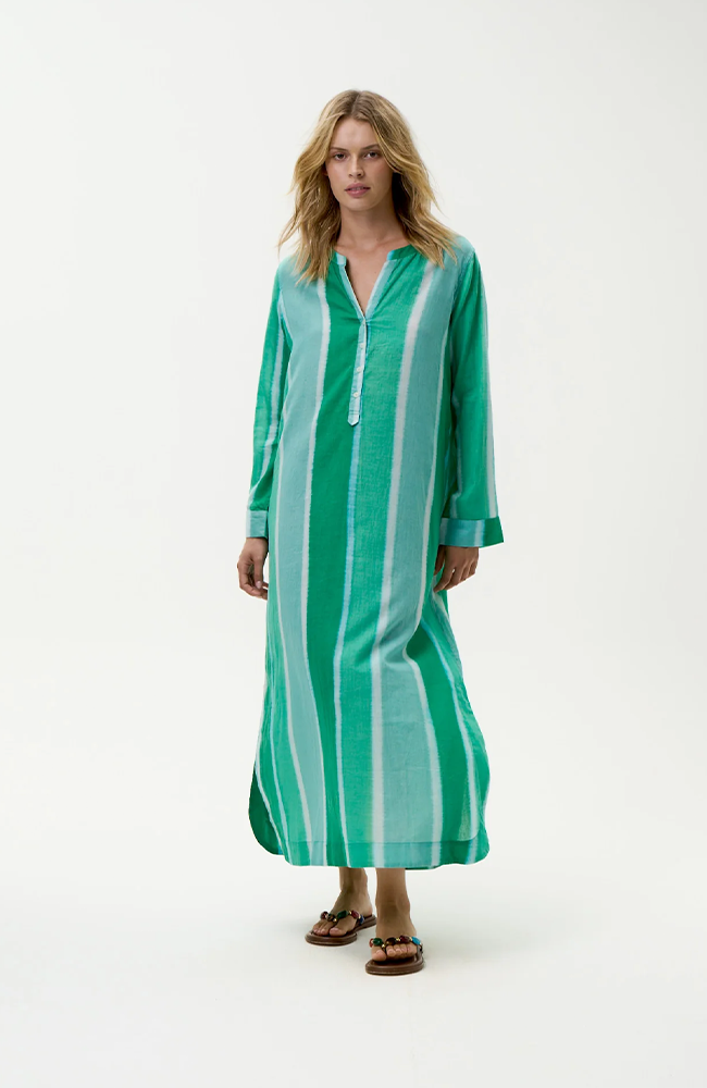 Bazaar Dress - Moroccan Stripe/Green