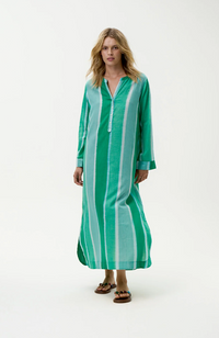 Bazaar Dress - Moroccan Stripe/Green
