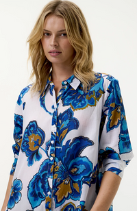 Daisy-Broome/Cotton - Blue Flower