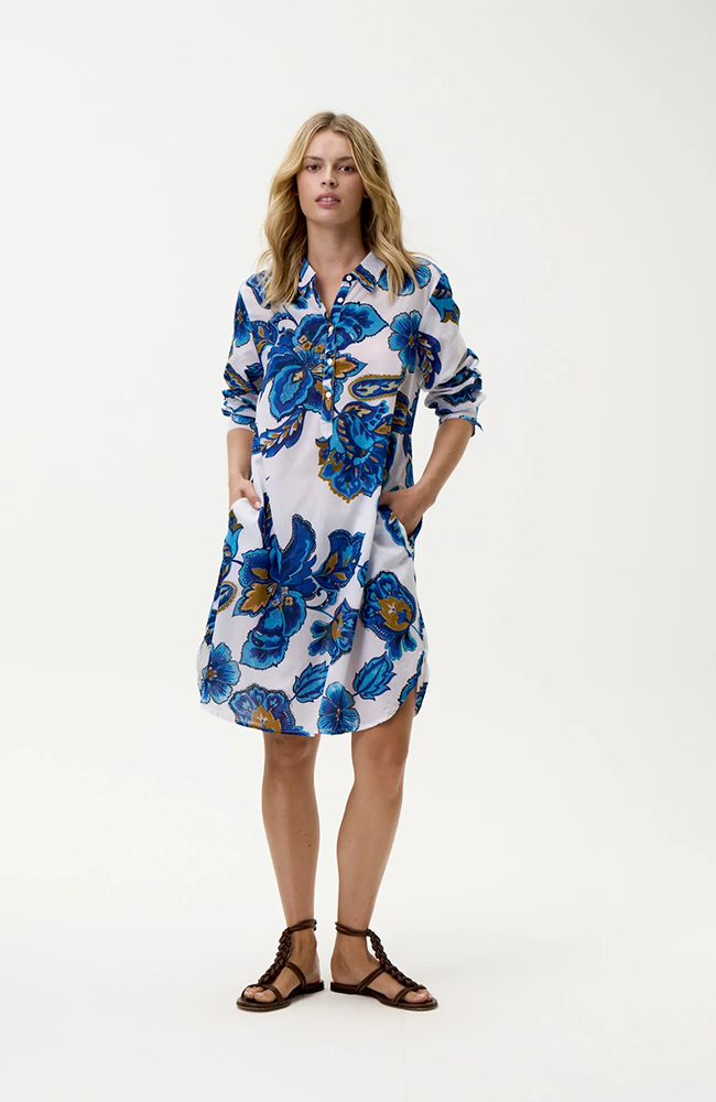 Middy Gilli-Broome/Cotton - Blue Flower