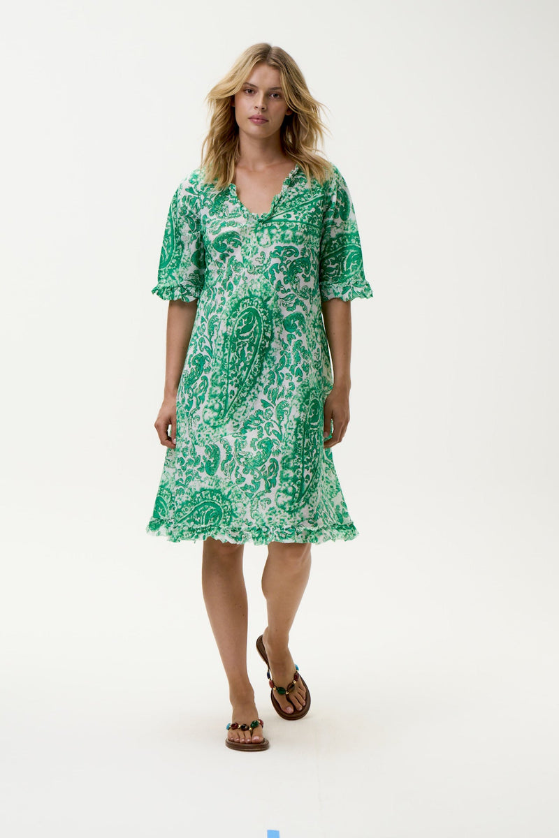 Middy Indi Dress - Esperance Green