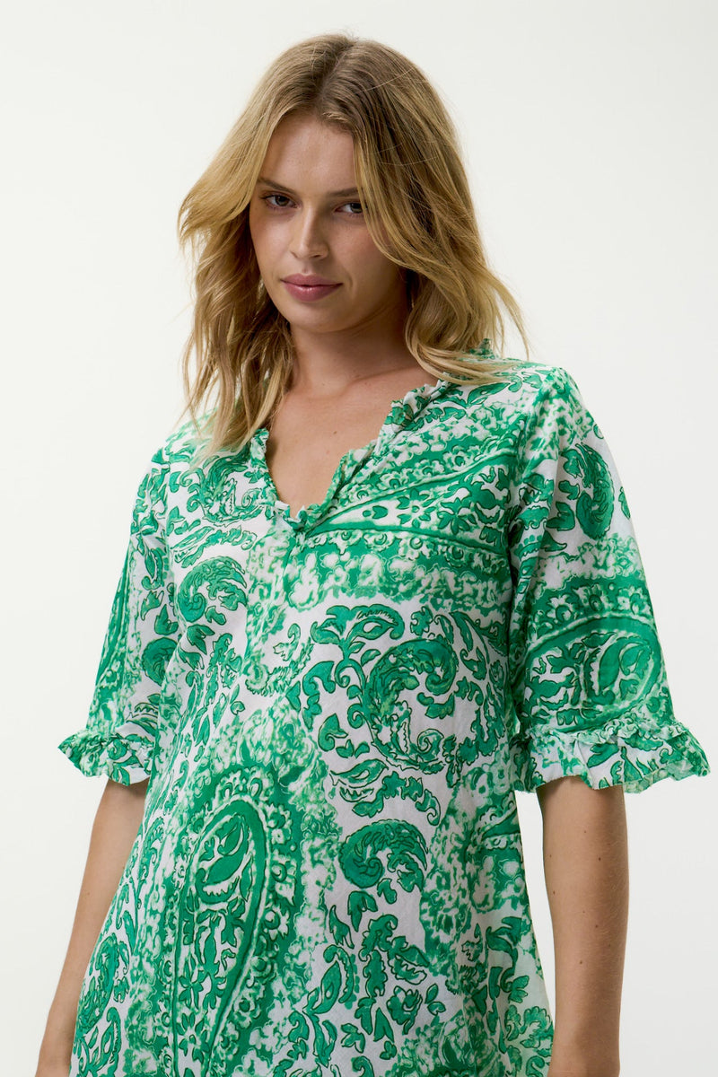 Middy Indi Dress - Esperance Green