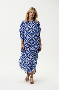 Long Gilli - Floreat Blue Ikat