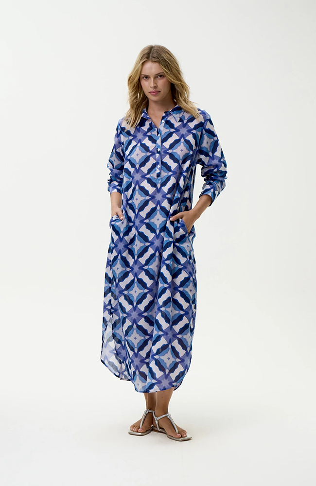 Long Gilli - Floreat Blue Ikat