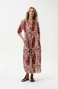 Daisy-Pebble Beach/Cotton - Terracotta