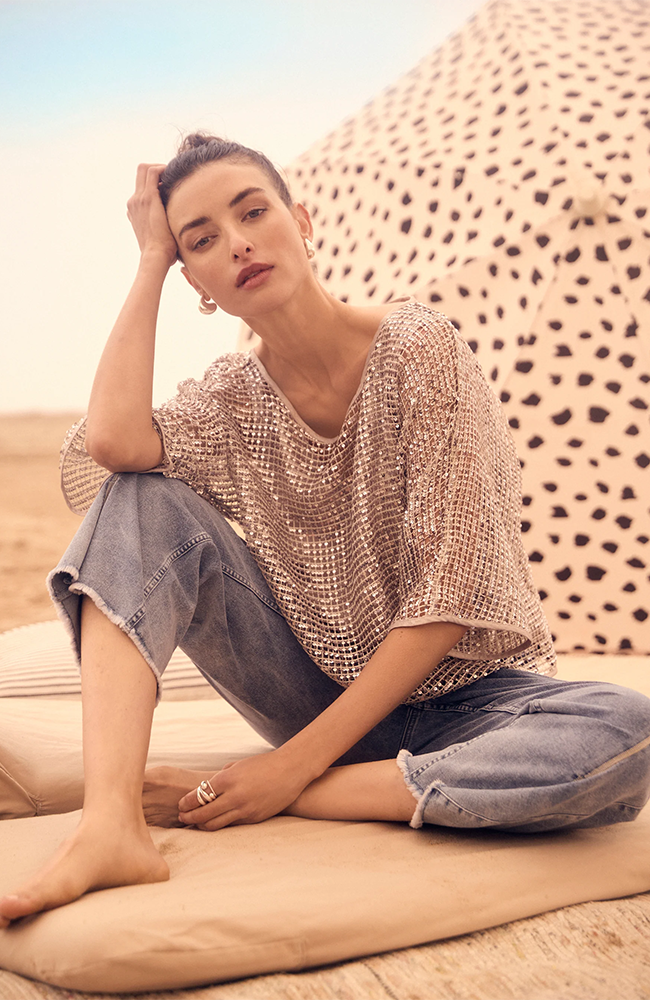 Knit Top - Champagne