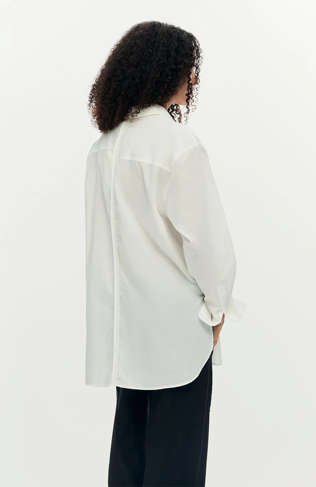 Gloss Flower Shirt - Blanco