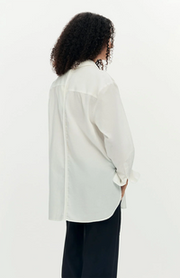 Gloss Flower Shirt - Blanco