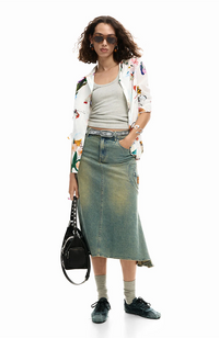 Collage Flowers Shirt - Blanco