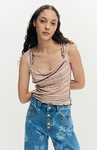 Maggi Floral Jeans - Medium Wash