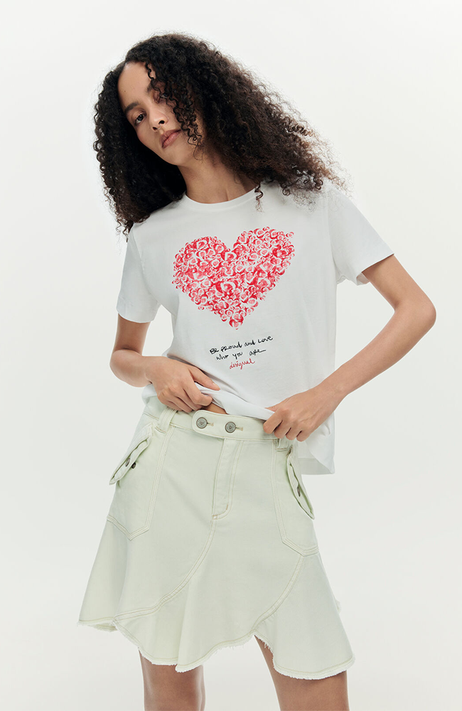 Heart T-shirt - Blanco