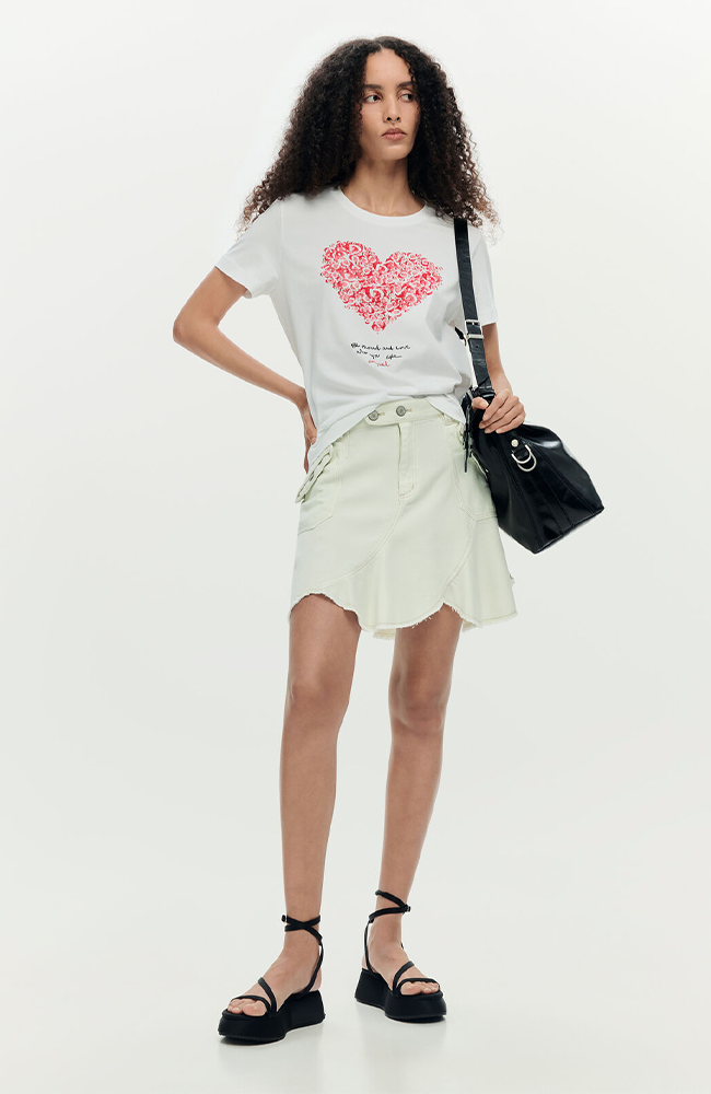 Heart T-shirt - Blanco