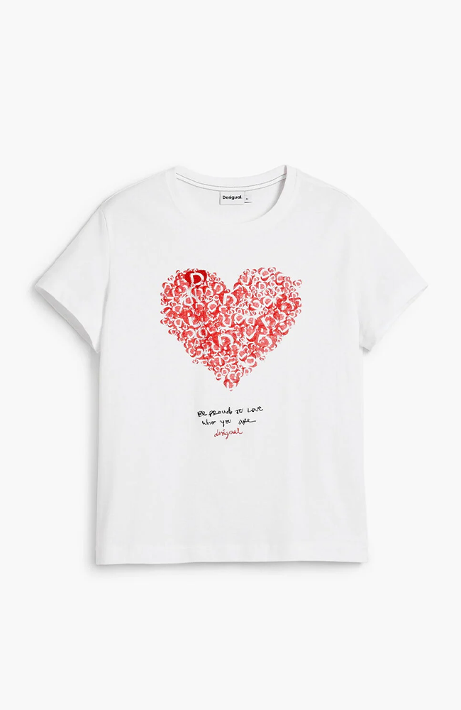 Heart T-shirt - Blanco
